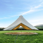 5M Classic Bell Tent 100% Cotton 285GSM Double Door - Coffee - Boutique Camping Tents